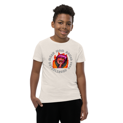 Mean Mom SQUAD Established | Super-Soft Youth Gamer Tee