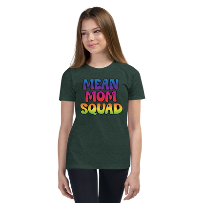 Mean Mom SQUAD | Colorful Super-Soft Youth Gamer Tee