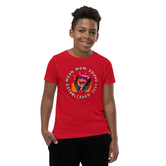 Mean Mom SQUAD Established | Super-Soft Youth Gamer Tee