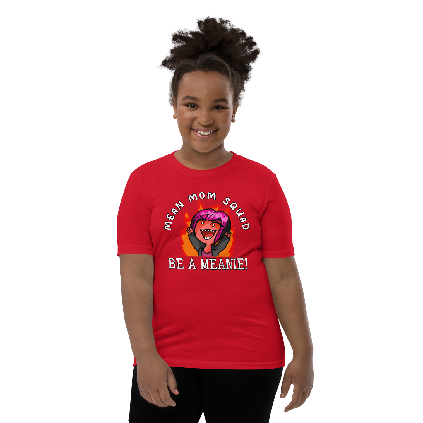 Mean Mom SQUAD BE A MEANIE | Super-Soft Youth Gamer Tee