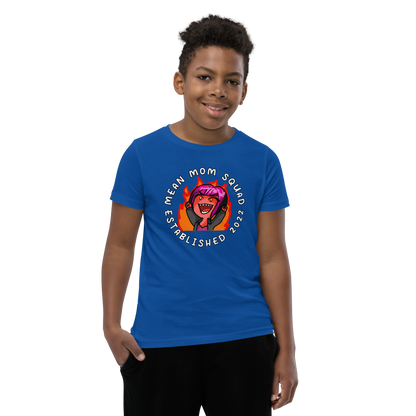 Mean Mom SQUAD Established | Super-Soft Youth Gamer Tee